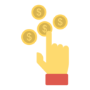 money,business and finance,payment,mouse,cursor,hands and gestures,coins,dollar symbol,pay per click,dollars